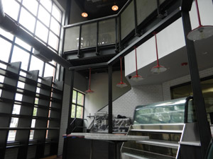 At Despaña’s Princeton location, floors separate counter-service and full-service operations. The lower level offers café-style seating and counter service, and the upper level provides full service.