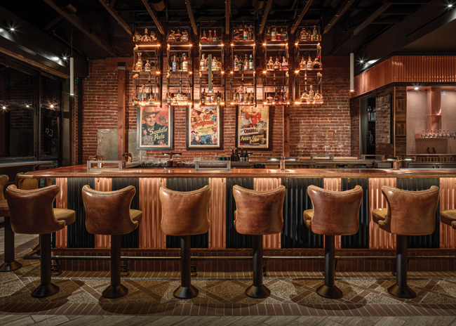 profile cowboy new bar with shelves up