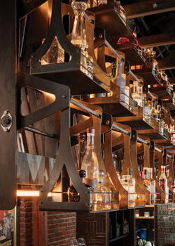 profile cowboy robotic bar shelves detail