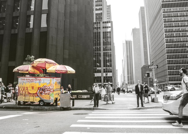 color black white cart halal