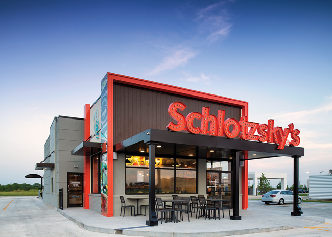 schlotzskys derby exterior evening