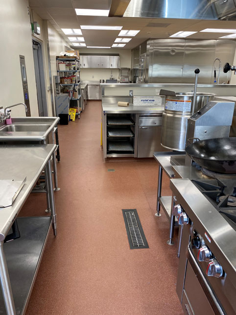 Altro flooring in kitchen