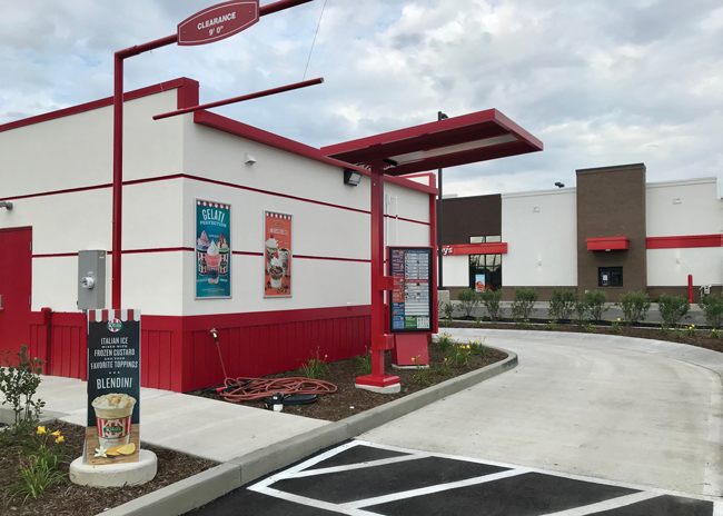 Rita's plans to include a drive-thru in at least a third of its locations in the future. 
