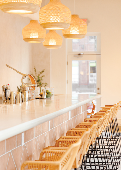 At Crown Restaurant Group, which operates Rosie’s Italian in Cincinnati, Ohio, all lighting controls feature dimmers to allow managers to better control the vibe during various dayparts. Images courtesy of Hailey Bollinger