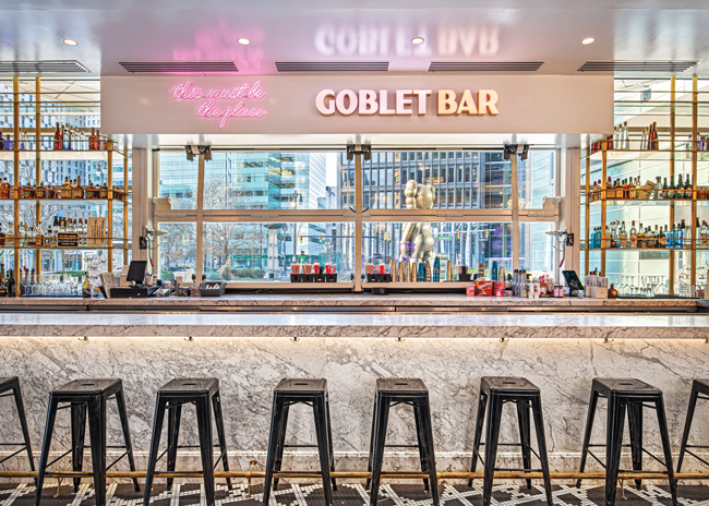 Traffic flow is key to a functional design, according to Molly Heffner or GTM Architects, designer of Sugar Factory. Image courtesy of John D’Angelo