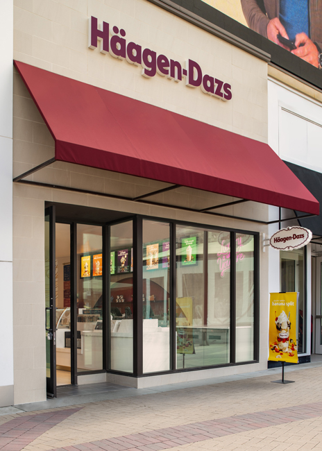 Häagen-Dazs debuted its new branding recently in California. Images courtesy of Häagen-Dazs