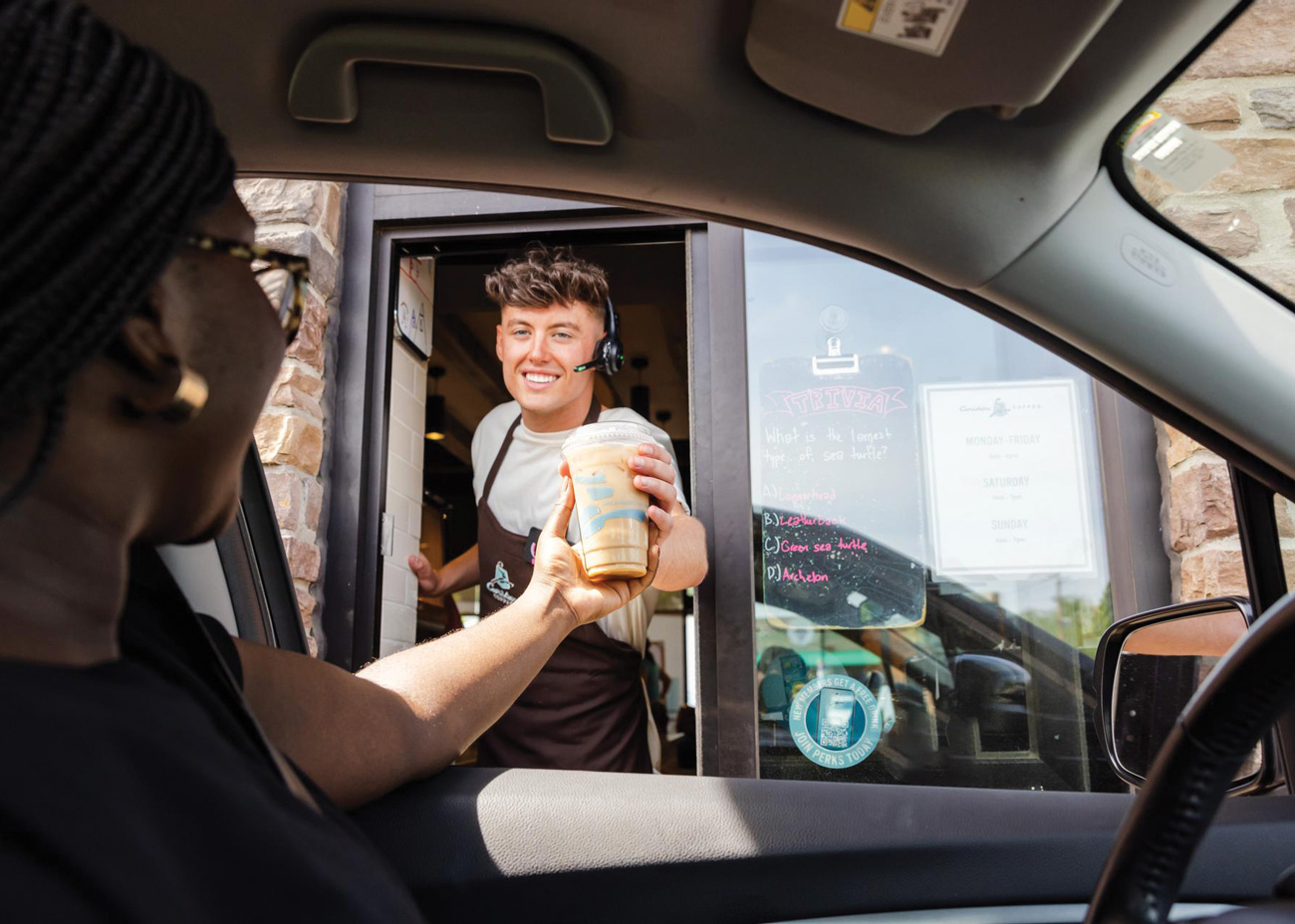 Caribou Coffee drive-thru