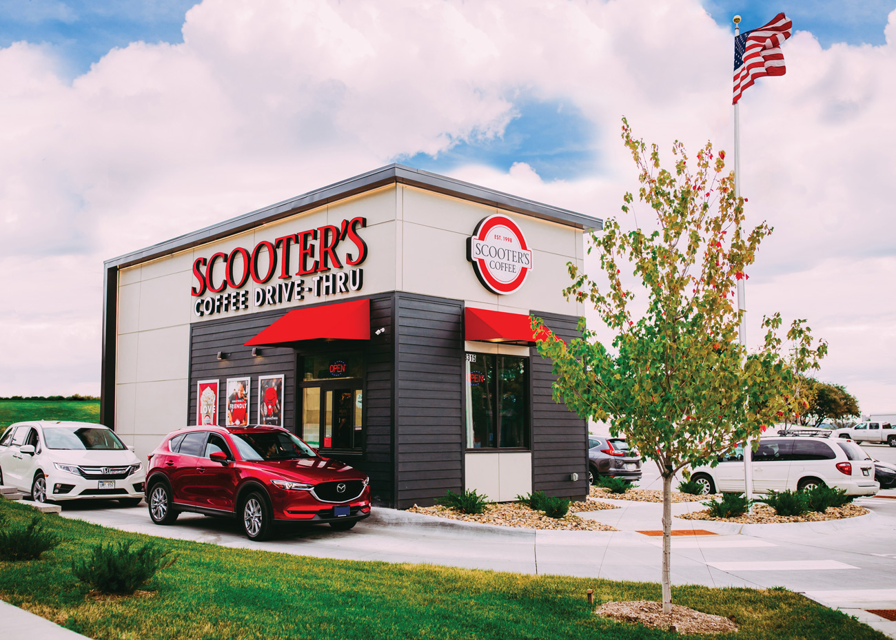 scooter's coffee kiosk