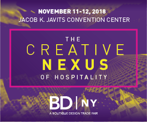 BDNY: The Creative Nexus of Hospitality. November 11-12, 2018. Jacob K. Javits Convention Center, New York City.