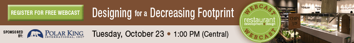 Free Webcast: Designing for a Decreasing Footprint. Tuesday, October 23, 1:PM Central. Sponsored By Polar King. Register for this free webcast!