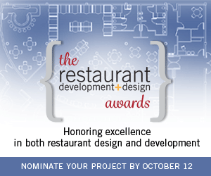 The restaurant development+design awards. Hosting excellence in both restaurant design and development. Nominate your project by October 12.