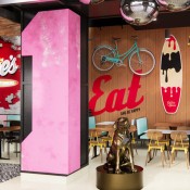 raising canes wood mural