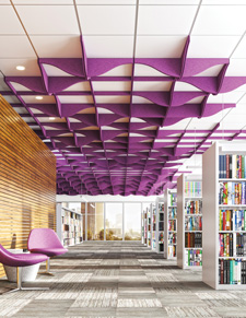 TURF’s Switchblade Magnetic Acoustic Ceiling System 