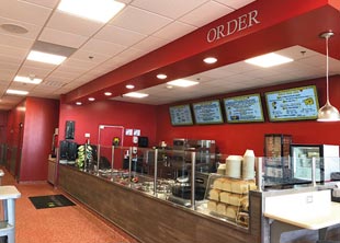 The production line follows the co-creation model; just two team members can handle the area in off-peak periods.